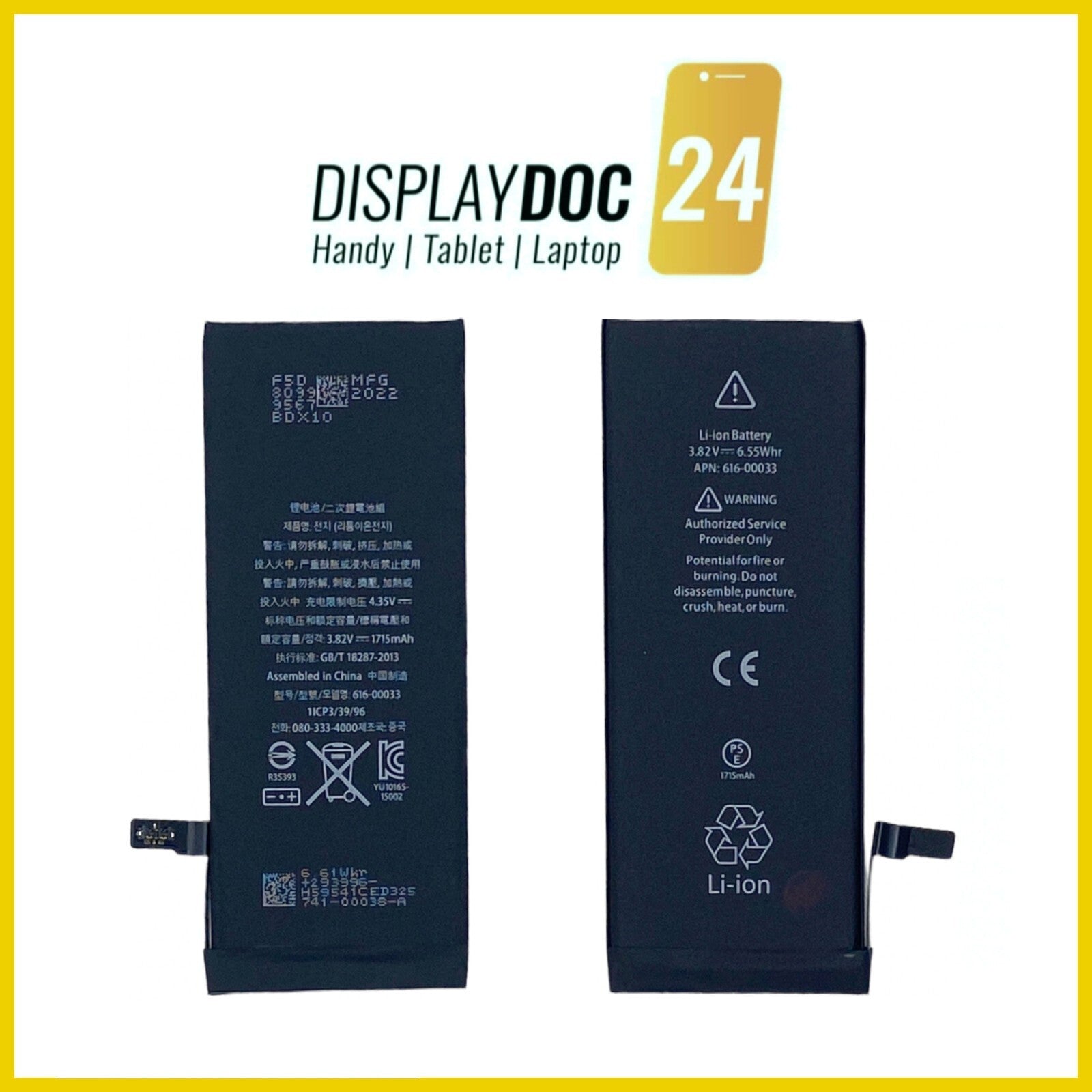 Ersatz Akku für Original Apple iPhone 6s NEU Li-Ion Batterie 1715mAh