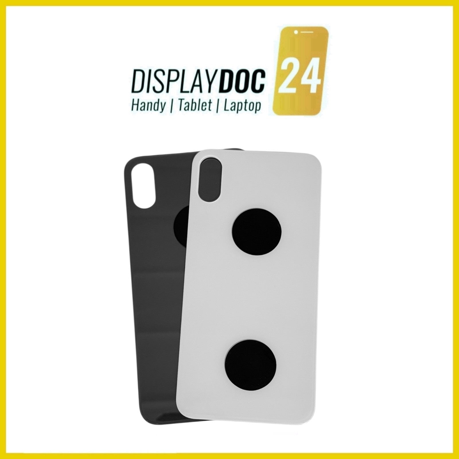 Backcover Glas Rückseite für Original Apple iPhone X / 10 alle Farben Big Hole