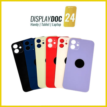 Backcover Glas Rückseite für Original Apple iPhone 12 alle Farben Big Hole