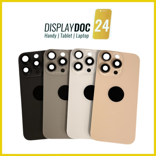 Backcover Glas Rückseite für Original Apple iPhone 16 Pro alle Farben Premount