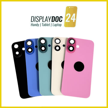 Backcover Glas Rückseite für Original Apple iPhone 16 alle Farben Premount