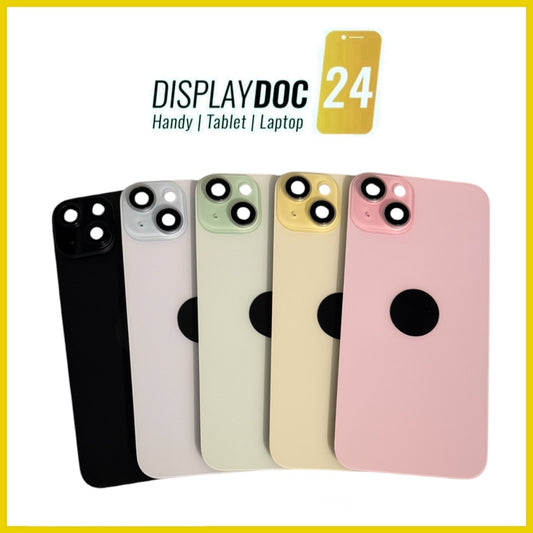 Backcover Glas Rückseite für Original Apple iPhone 15 Plus alle Farben Premount