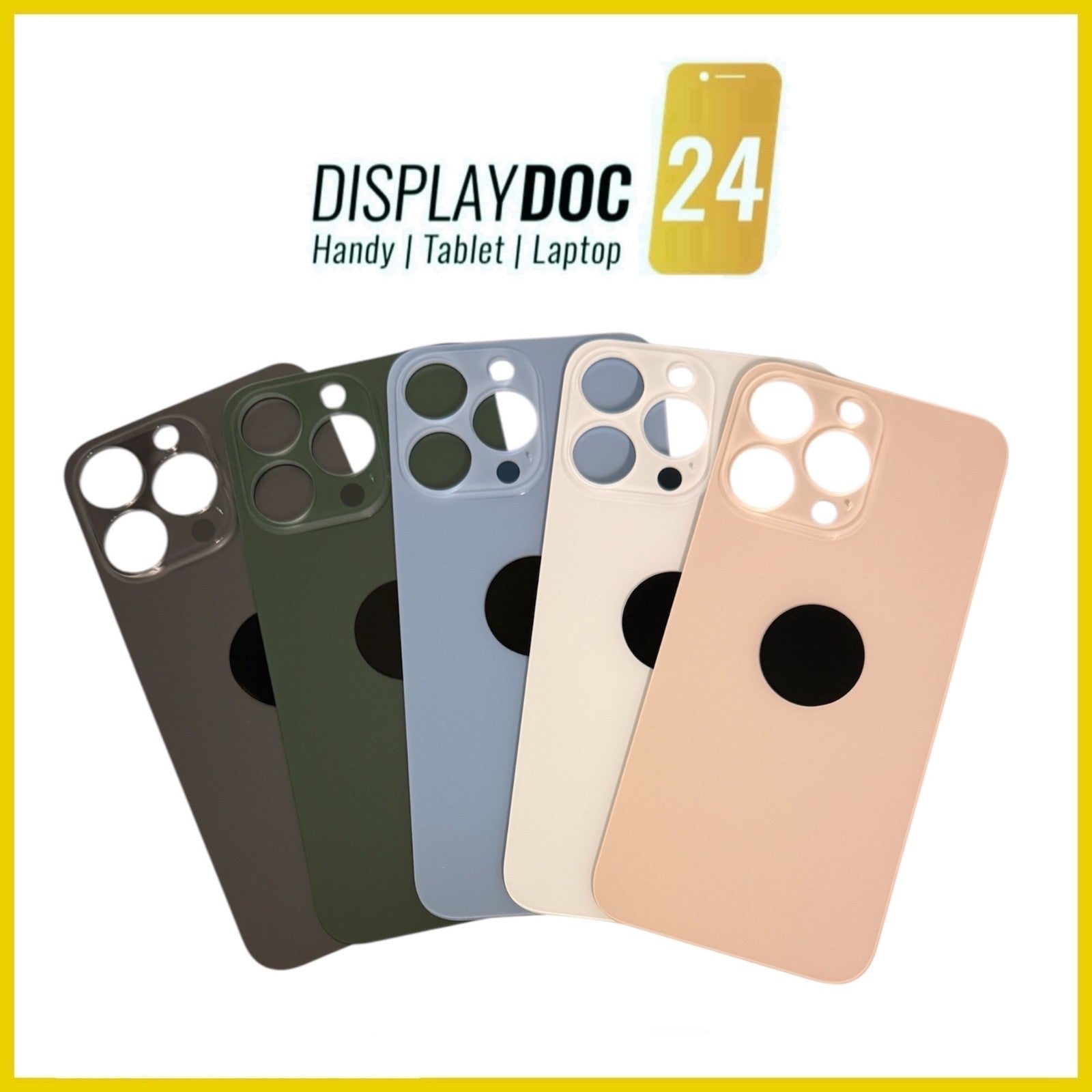Backcover für Apple iPhone 13 Pro Max Rückseite Ersatz alle Farben BIG HOLE