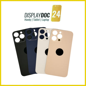 Backcover Glas für Original Apple iPhone 14 Pro Max alle Farben Big Hole