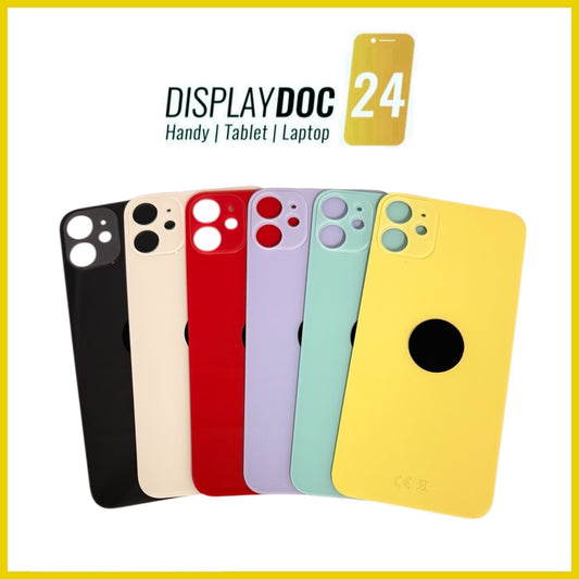 Backcover Glas Rückseite für Original Apple iPhone 11 alle Farben Big Hole